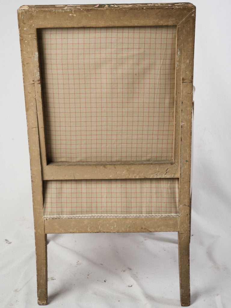 Neoclassical styled beech wood seat 