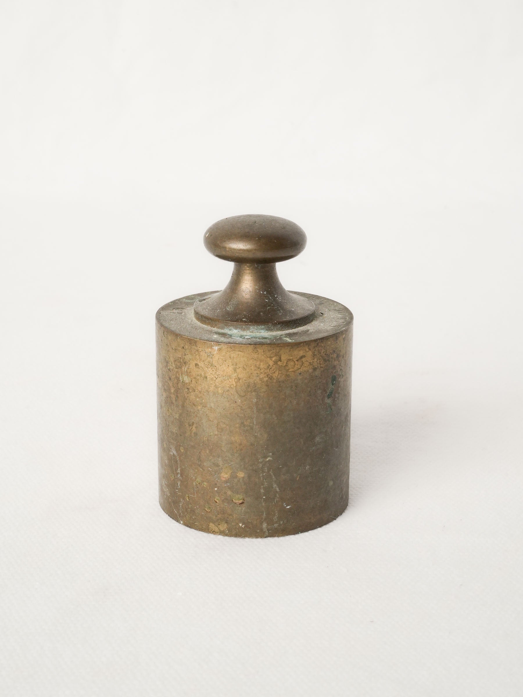 Antique French brass scale weight