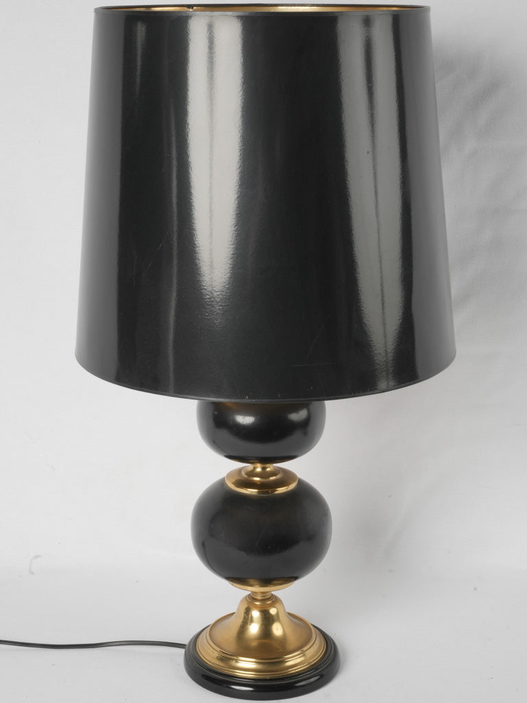 Vintage brass-based French table lamp