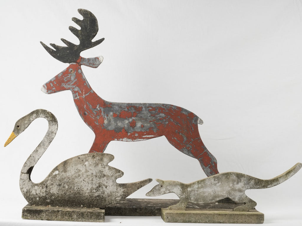 Authentic weasel outdoor wildlife statuary