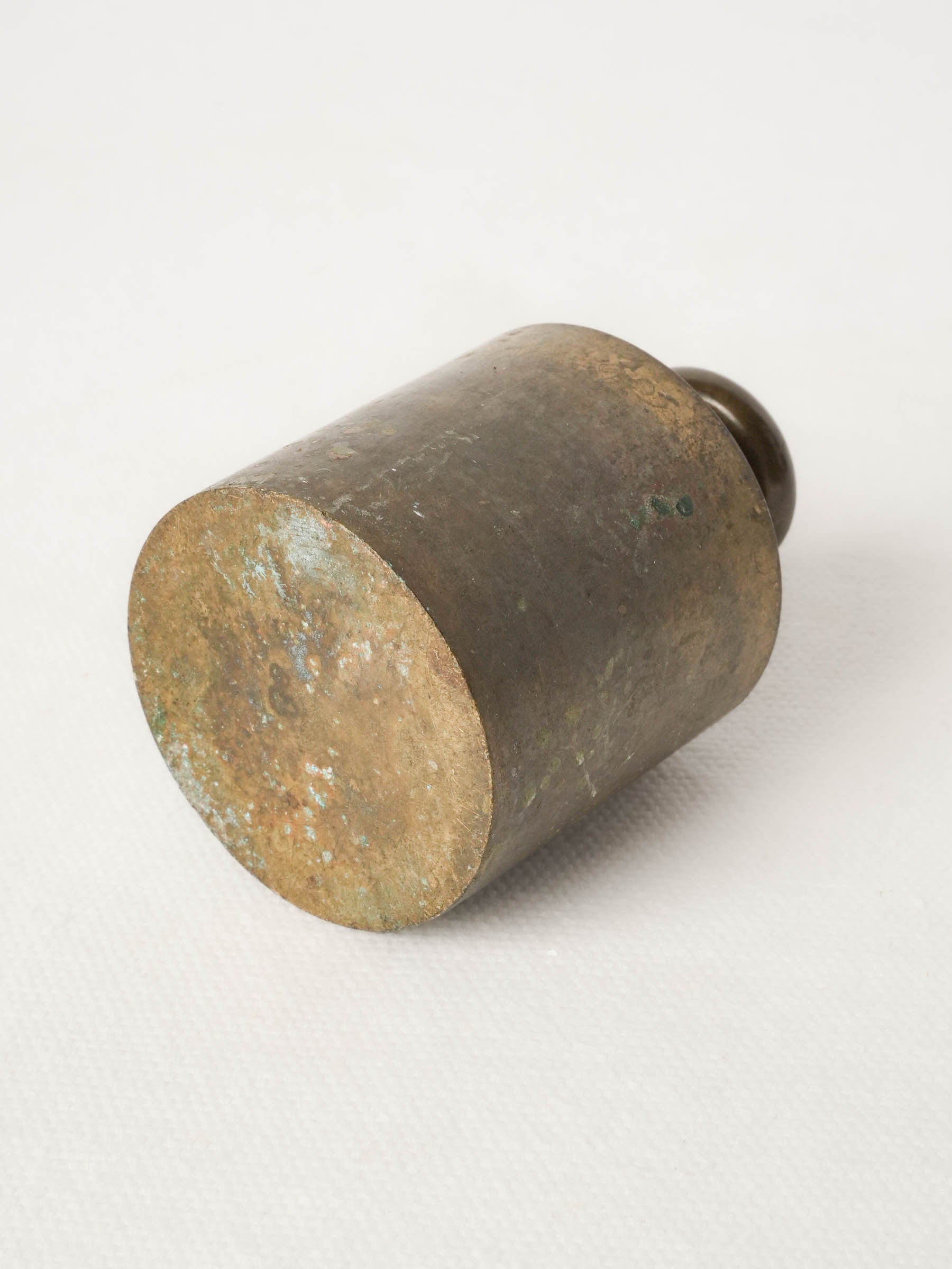 Antique French brass scale weight