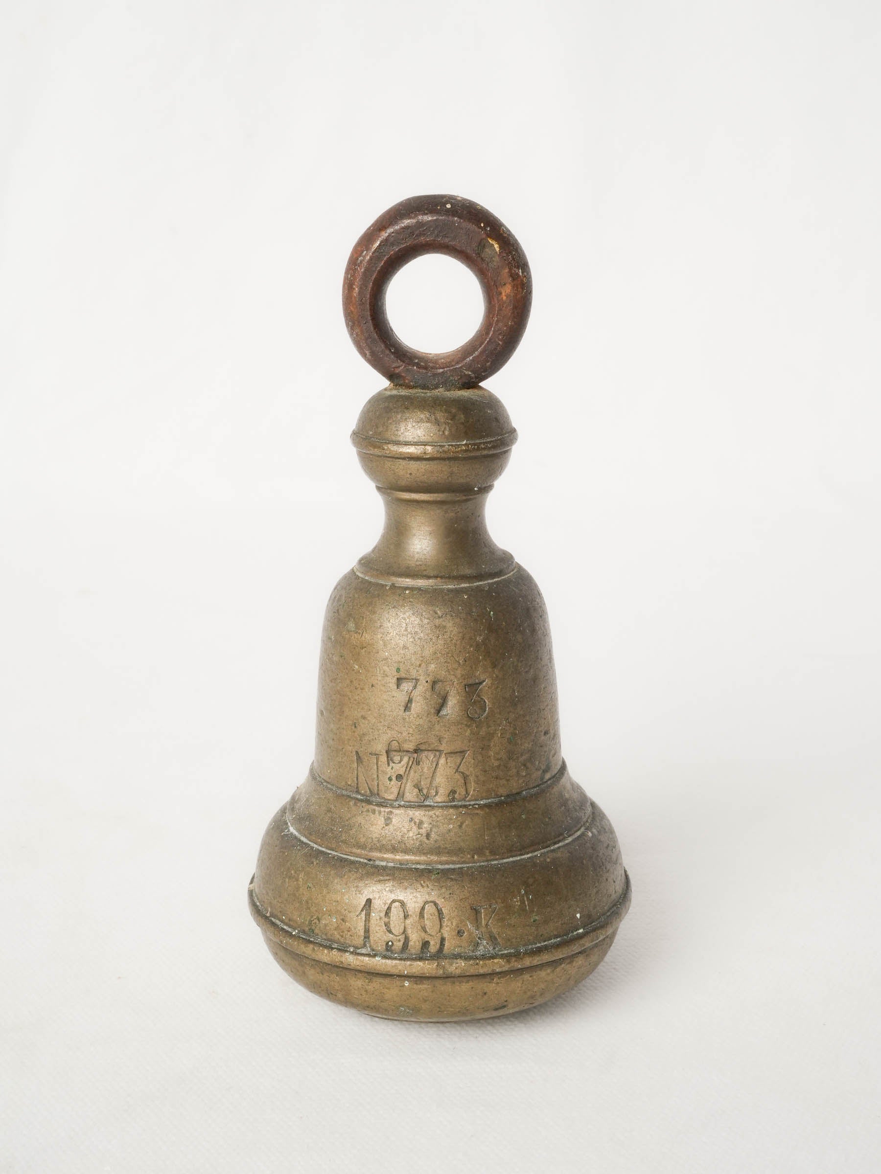 Antique French hanging mercantile scale weight