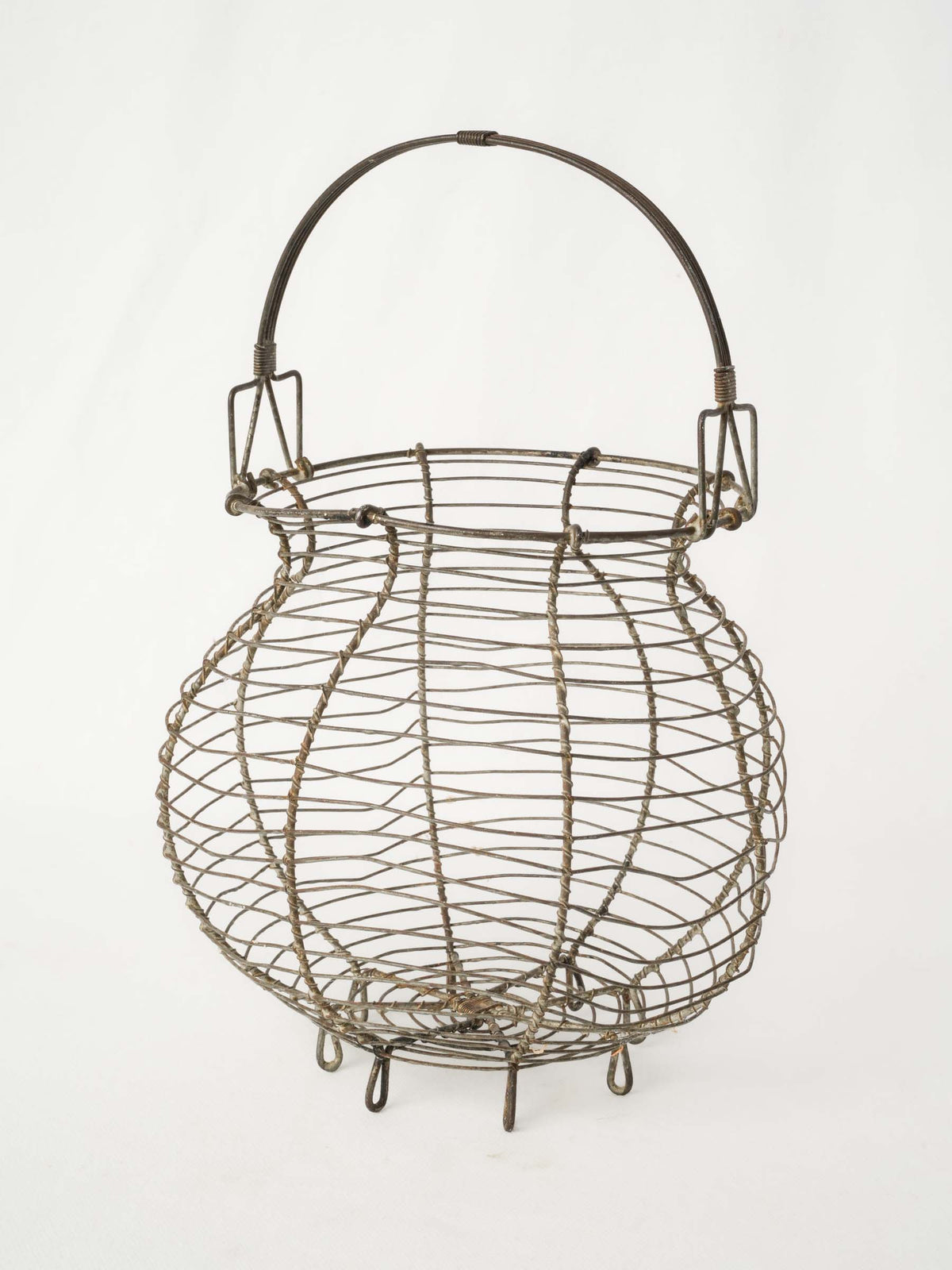 Antique French Wire Basket - For Onions