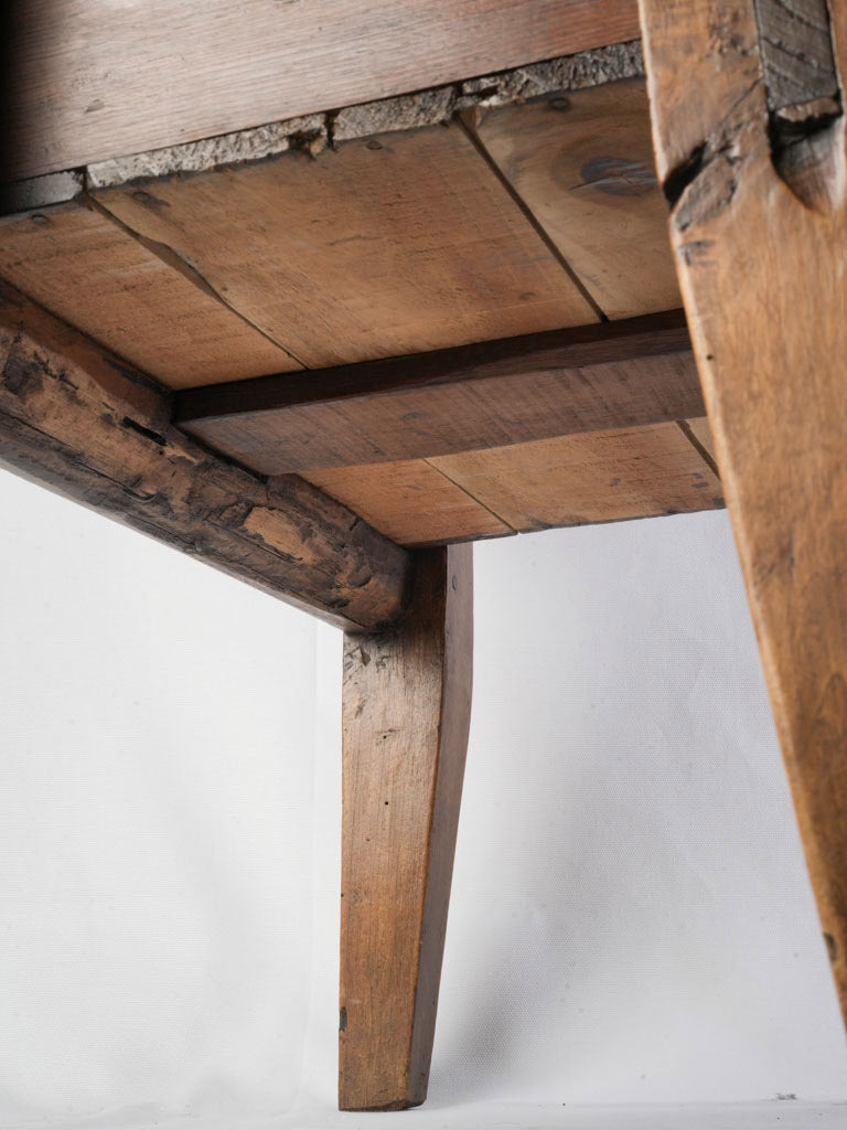 Compact rustic entry console  