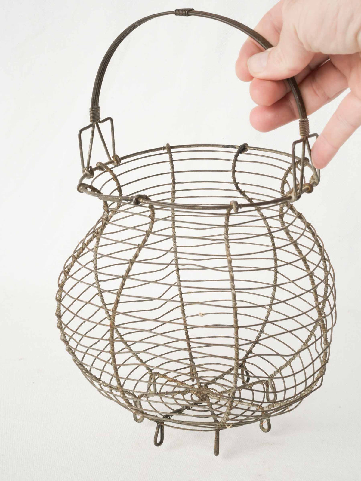 Antique French Wire Basket - For Onions
