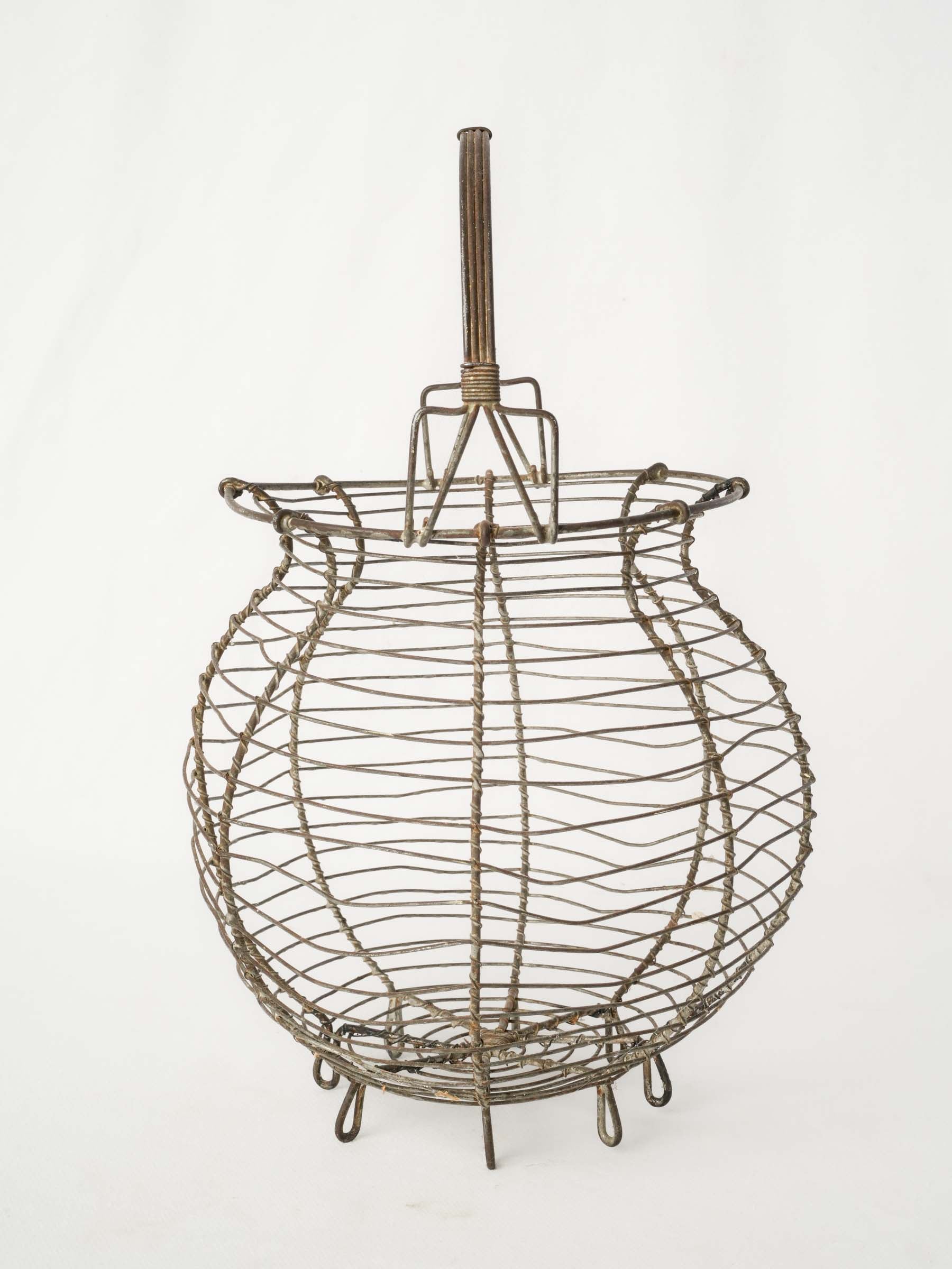 Antique French Wire Basket - For Onions