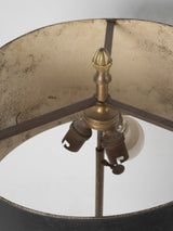 Delicate vertical-striped bronze lamp