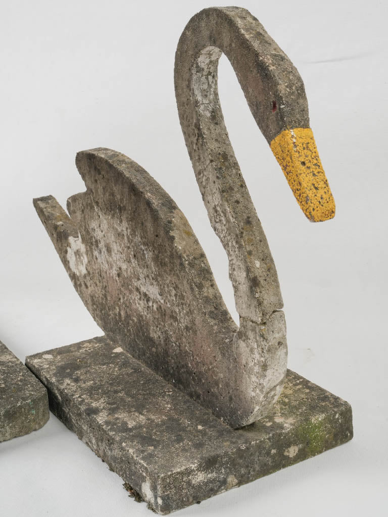 Charming weasel concrete garden accent