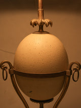 French elegance ostrich egg lamp