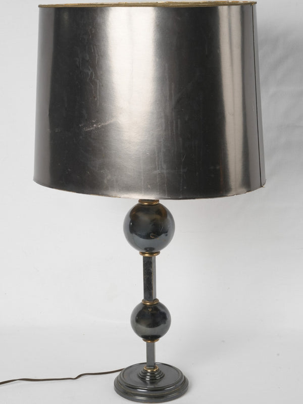 Maison Jansen-style French table lamp w/ double ball shape 29½"