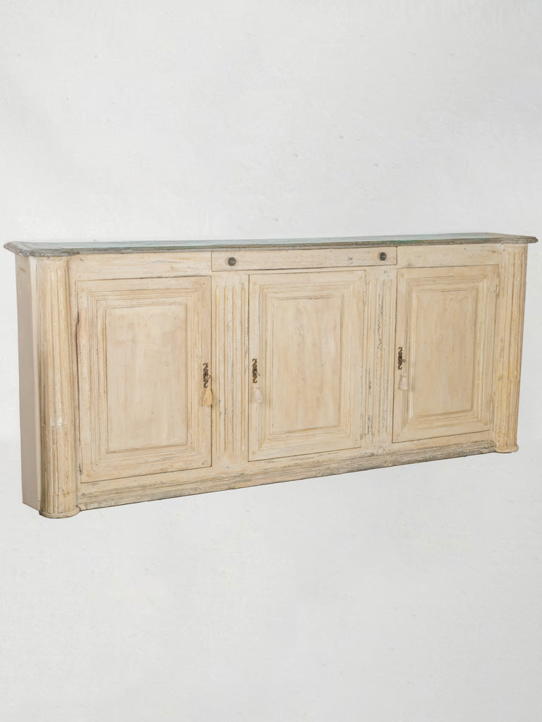 Charming, beige, antique, French, Louis XVI, sideboard