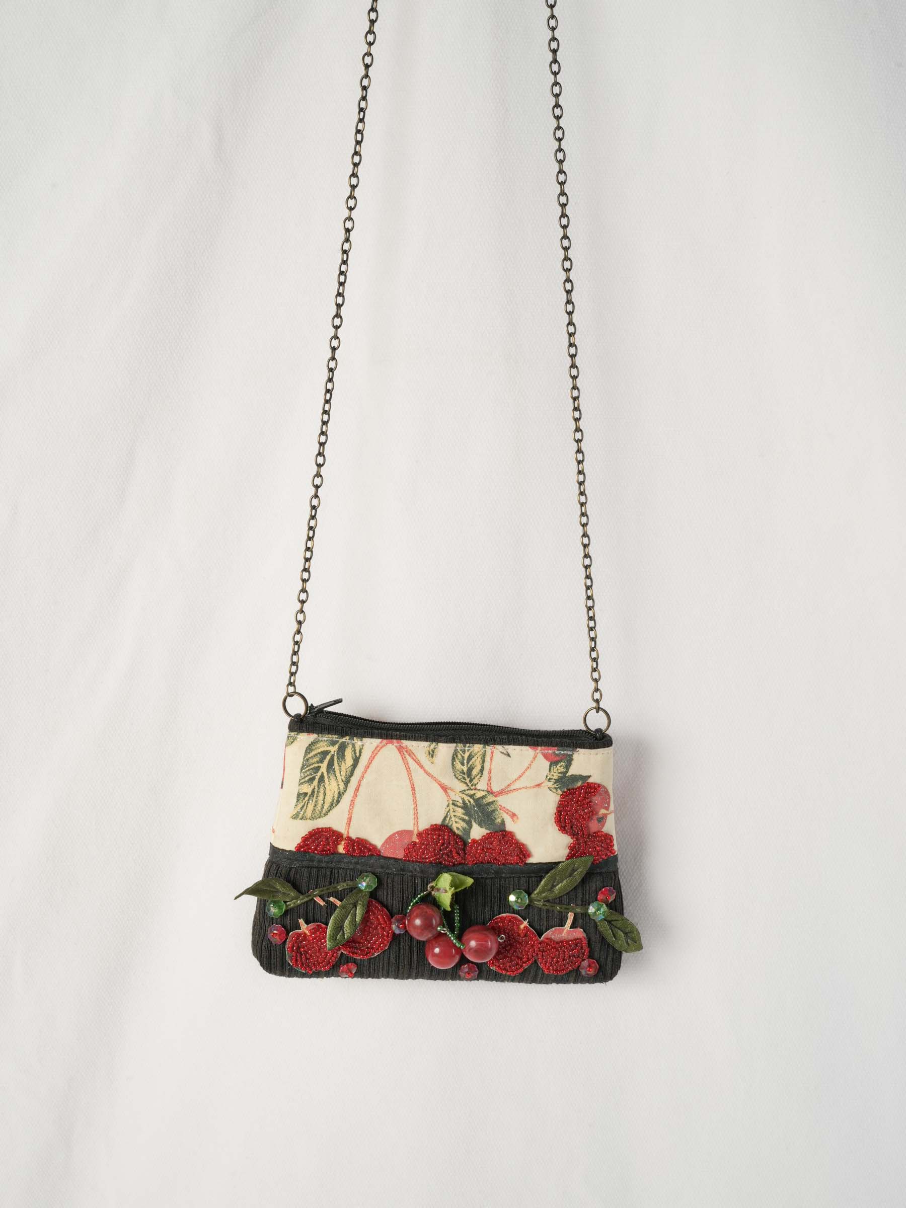 Vintage Purse with Cherries