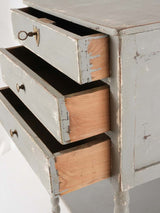 Antique French nightstand with a blue/gray patina 28"