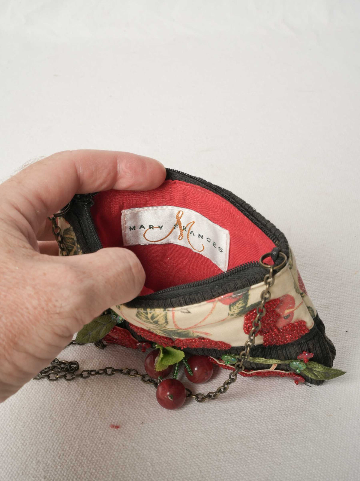 Vintage Purse with Cherries