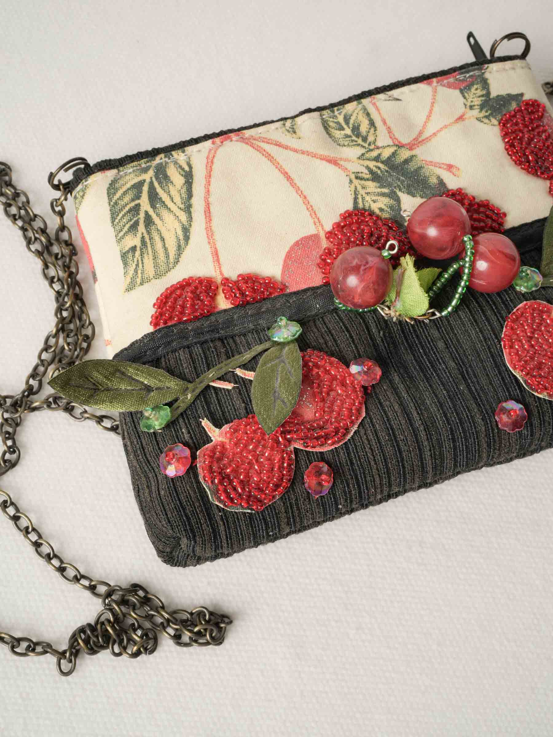 Vintage Purse with Cherries