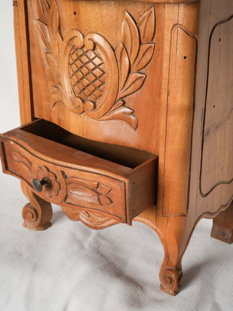 Blonde walnut culinary salt box  