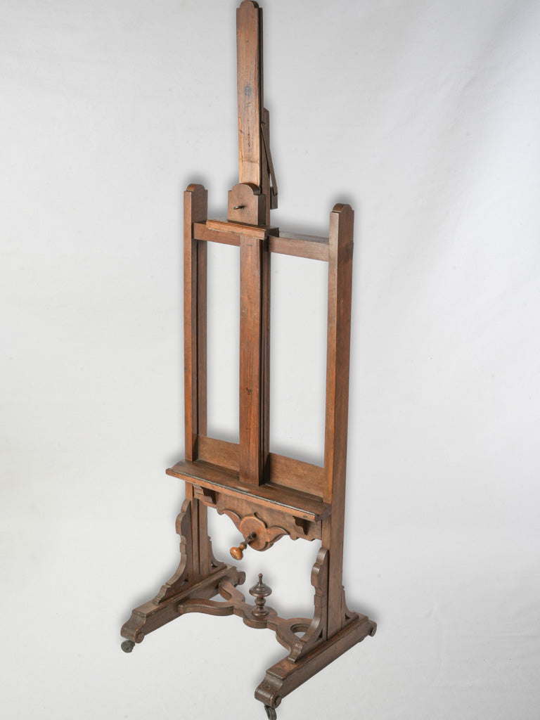 Late 19th Century French Atelier Easel with Crank - 75¼"