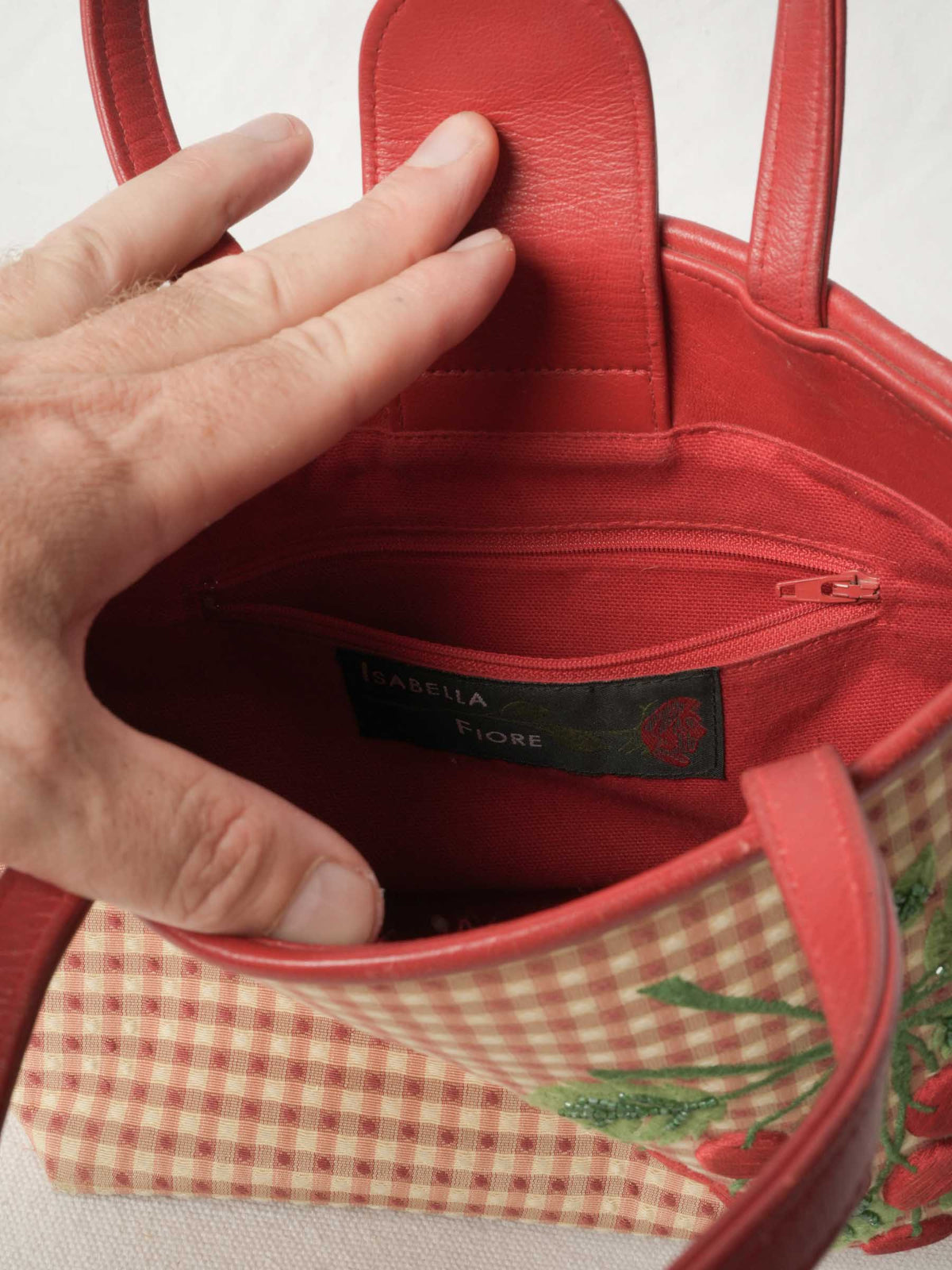 Vintage Cherry-Themed Handbag