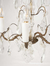 Antique French chandelier w/ 5 arms - 1900s - 17¾"