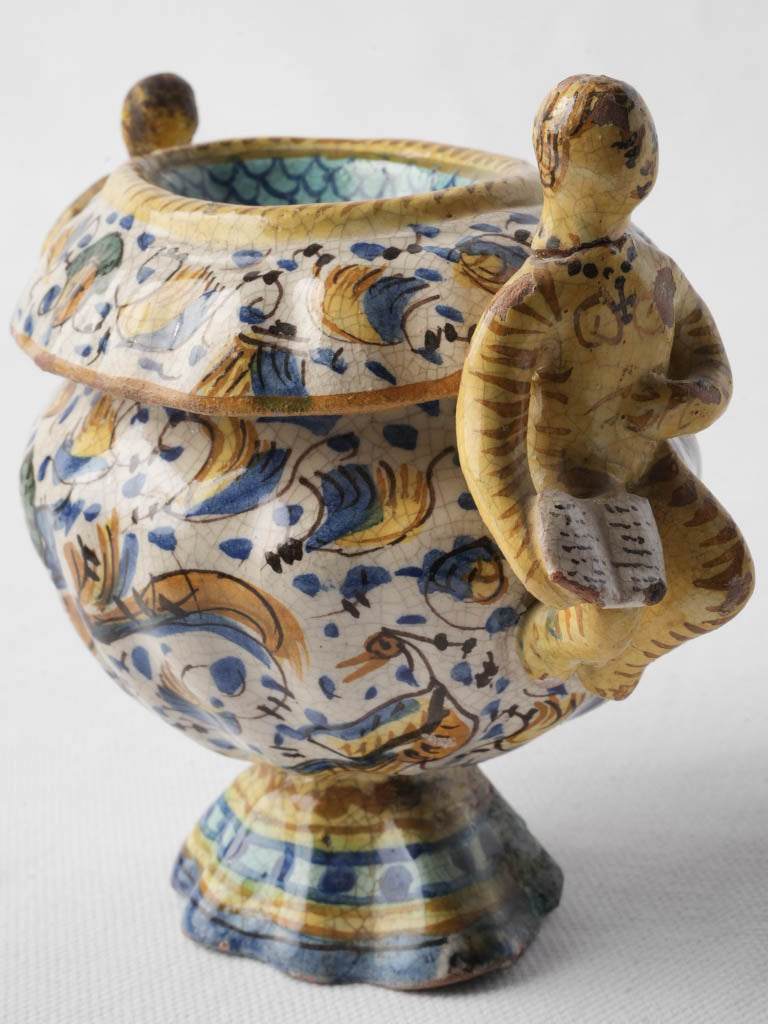 Cobalt decorated ceramic artifact