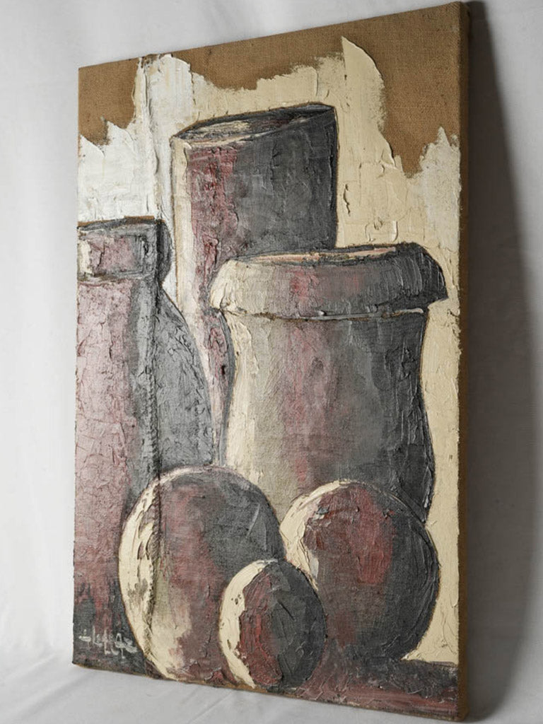 Textured still life, minimalist design