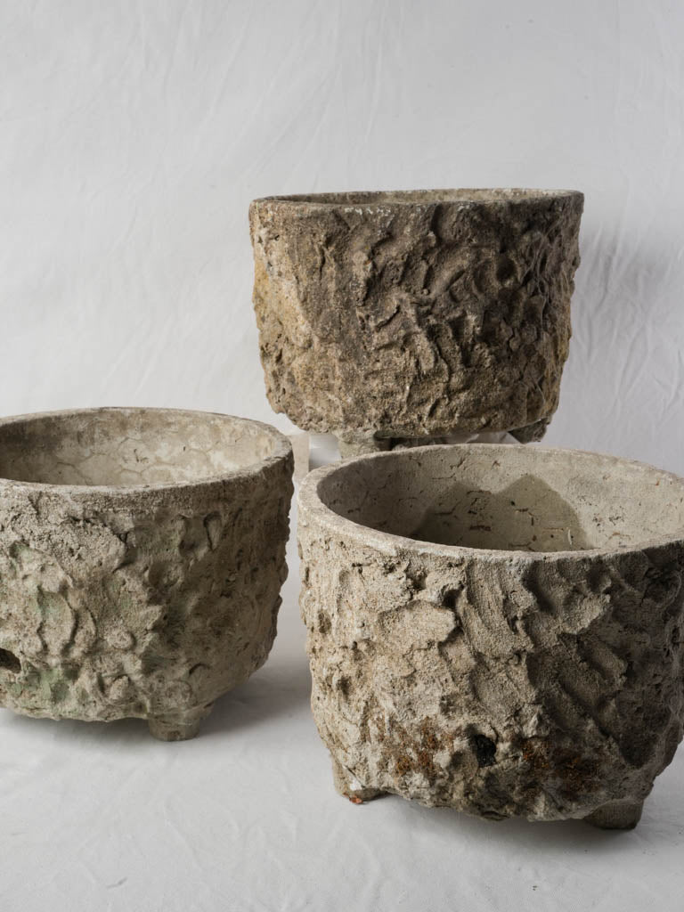 Rustic timeworn planters set