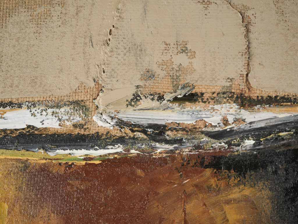 Authentic agricultural sack painting