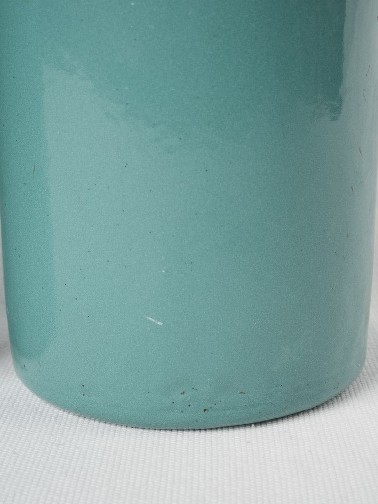 Unique turquoise vintage enamel containers