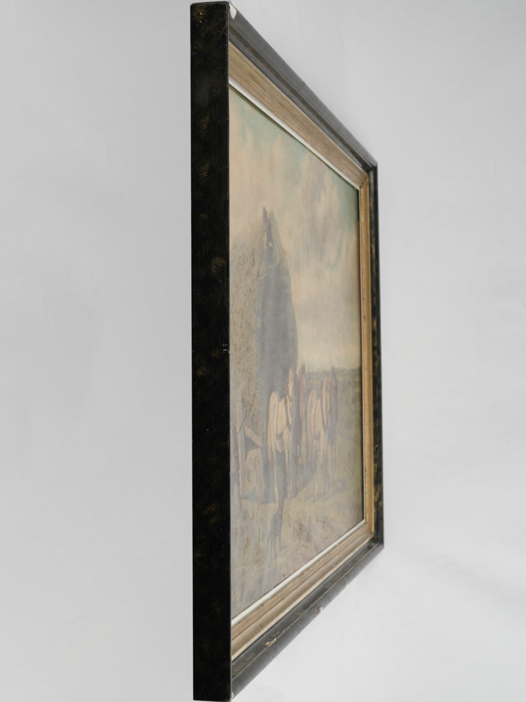 Provenanced horse and carriage artwork