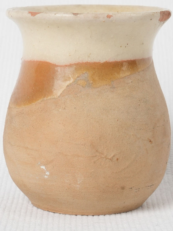 Antique terracotta bird feeder pot