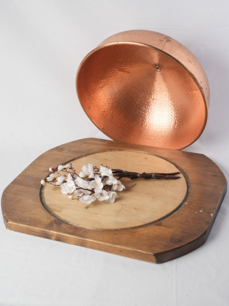 Mid-century hammered copper dome  