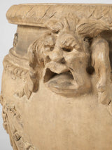 Weathered terracotta urn antique Italian
