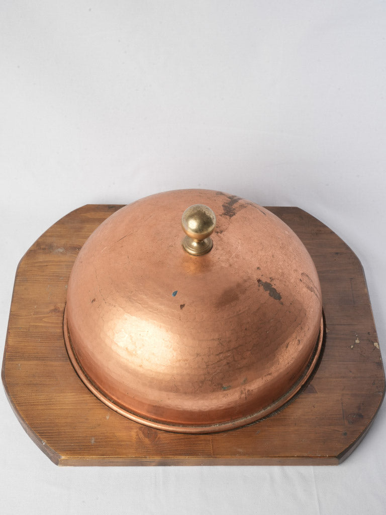 Shaped rustic pine serving tray  