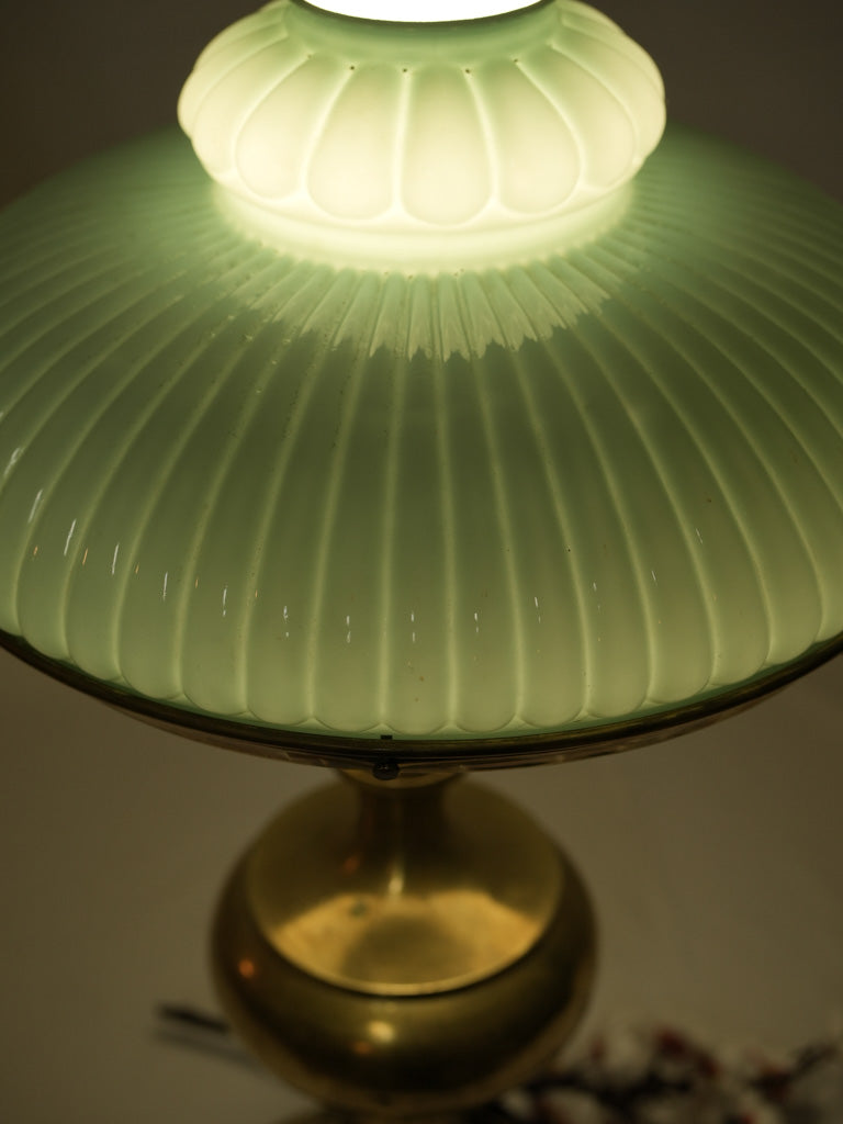 Antique brass French table lamp