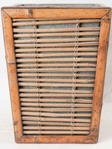 Antique-style bamboo indoor plant holder