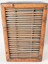 Vintage bamboo pot plant holder/cachepot 17¼"