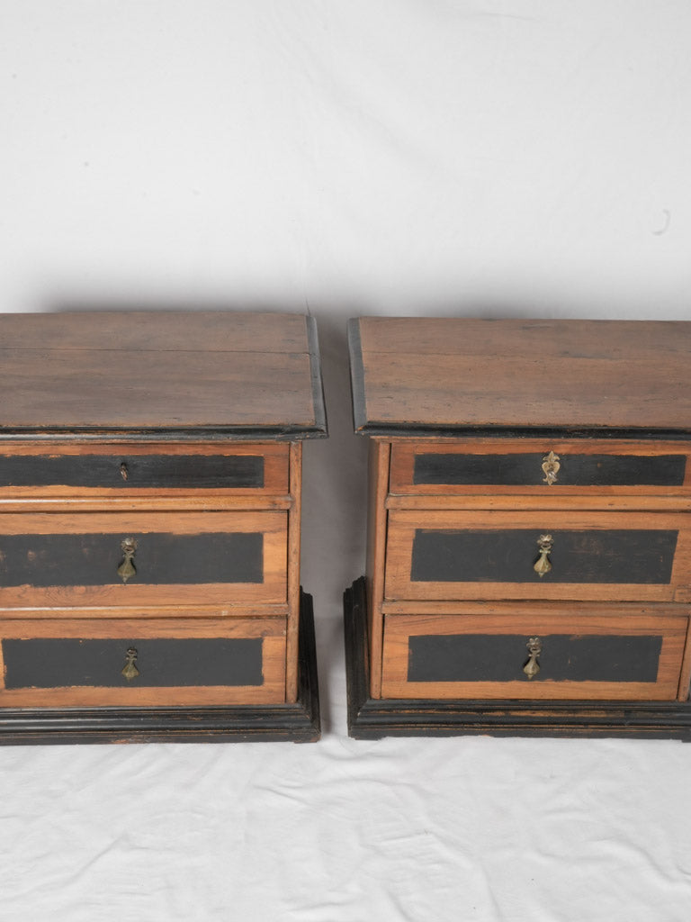 Time-worn elegant French night stands