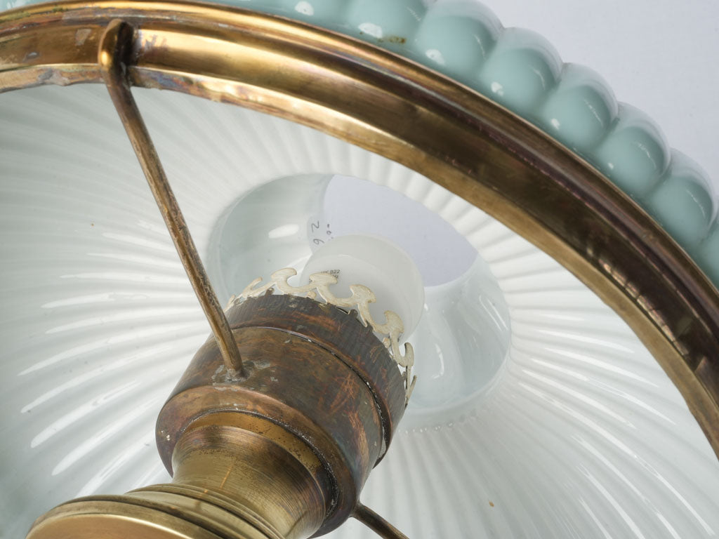 Restored antique French desk lamp