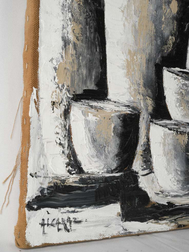 Expressive palette-knife composition  