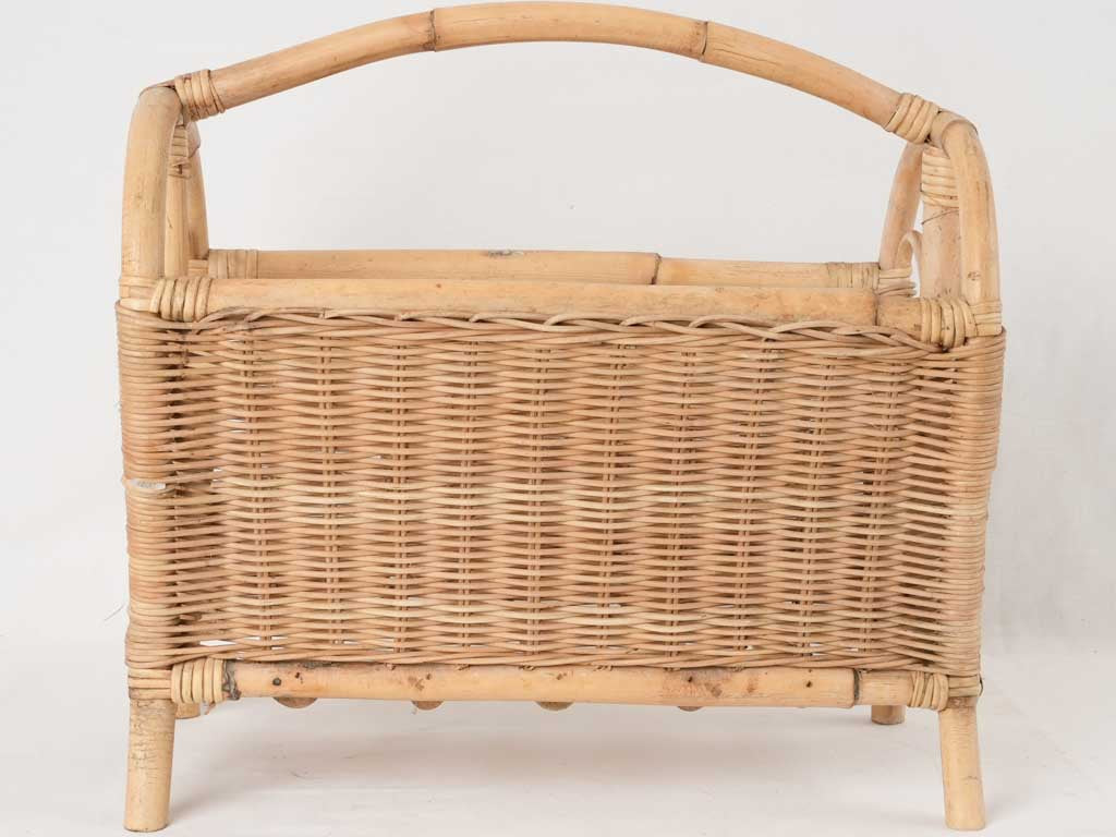 Timeless finish bamboo literature stand