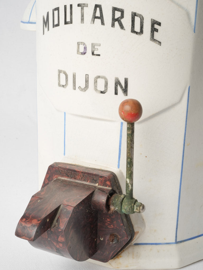 Hand-painted blue pinstripe dispenser  