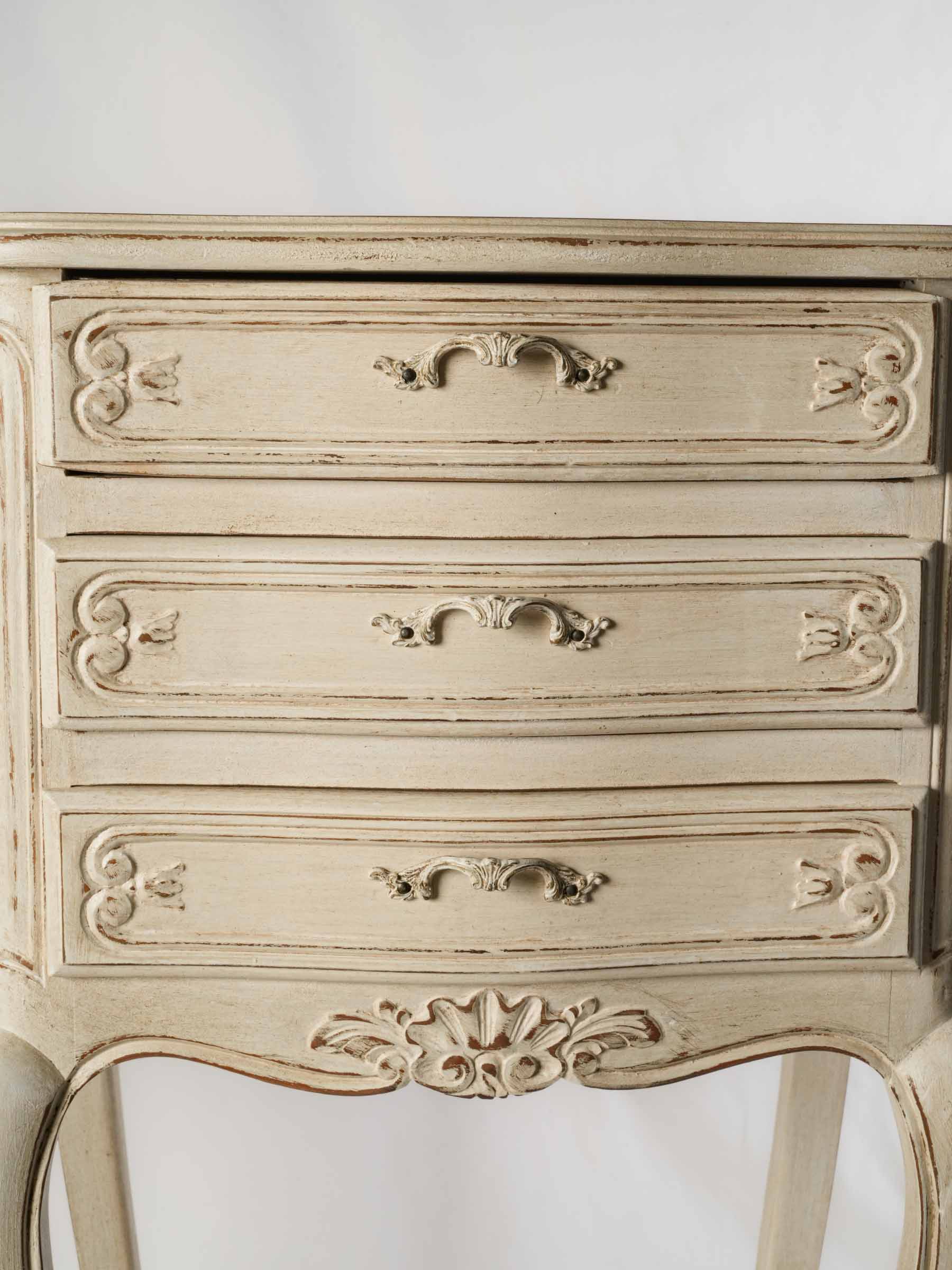 Authentic warm-character end tables