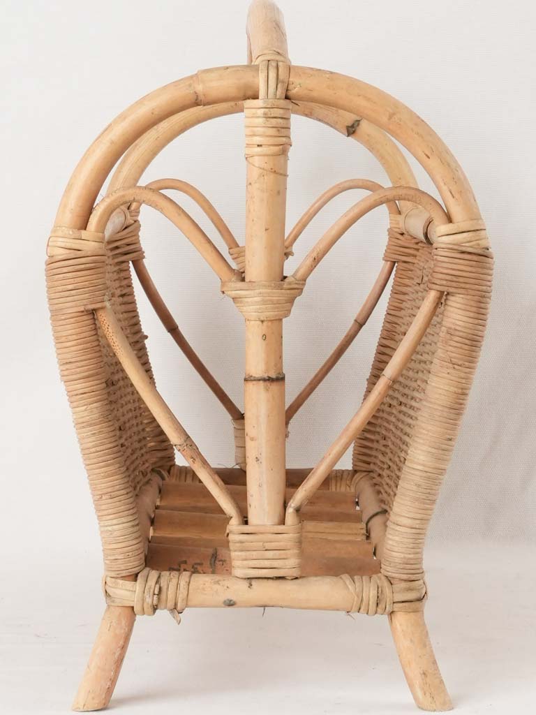 Classic natural bamboo magazine organizer