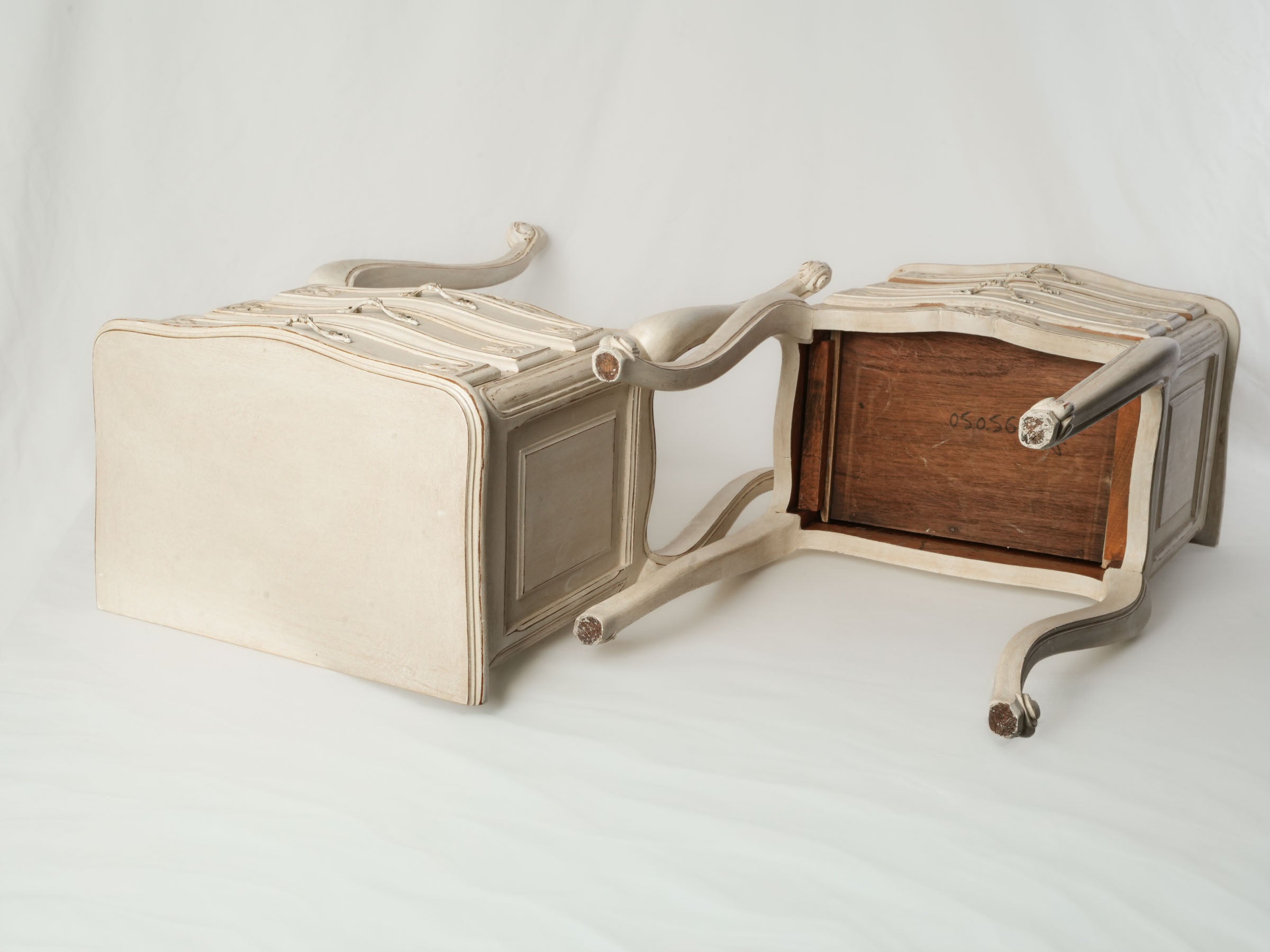 Romantic French vintage bedside pieces