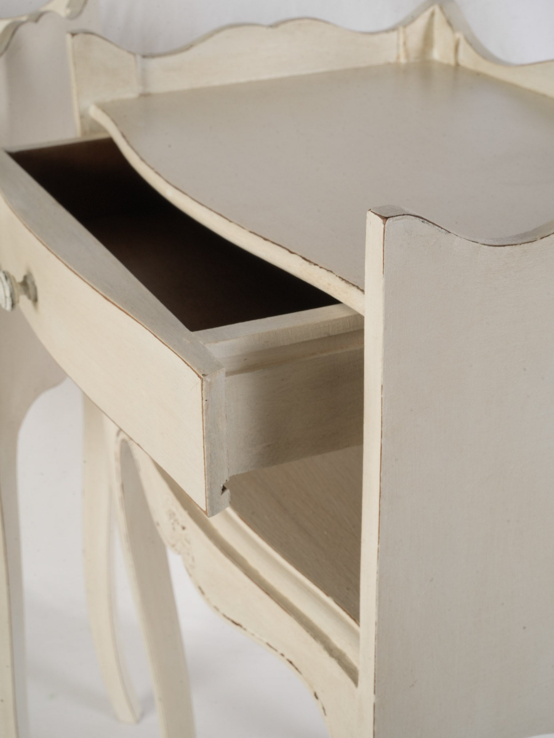 Charming natural wood drawer interiors  