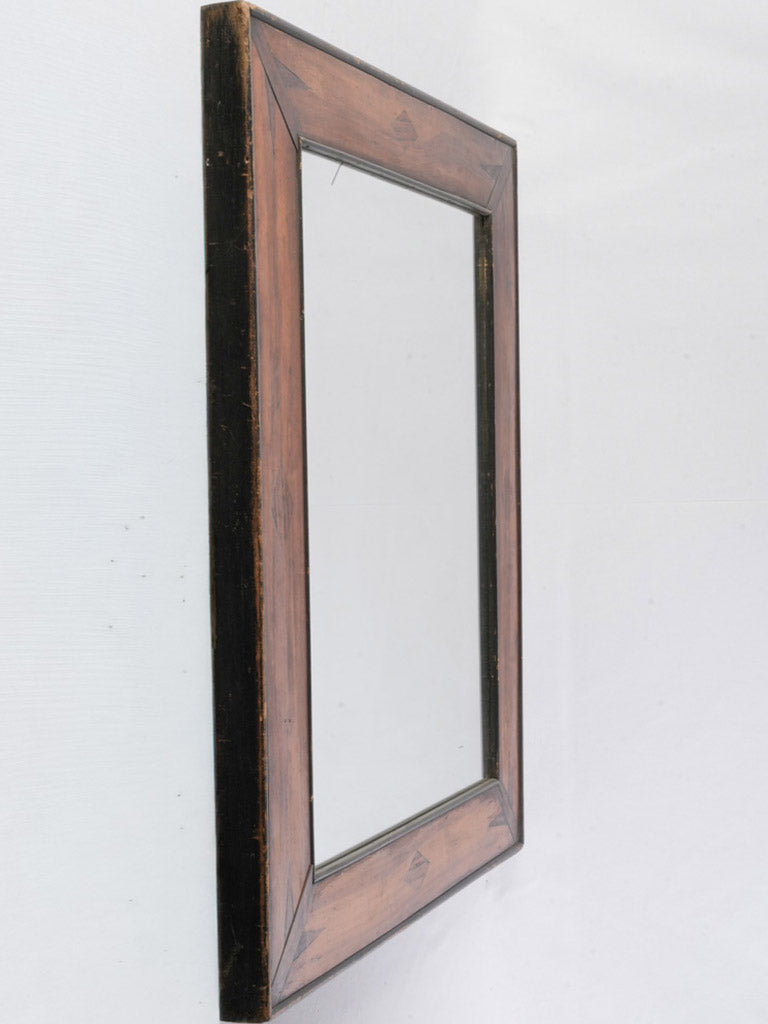 Elegant Late 19th Century Italian Walnut Marquetry Mirror - 35" x 29½"