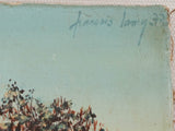Two miniature landscape paintings Francois Lamy 1977 7" x 4¾"