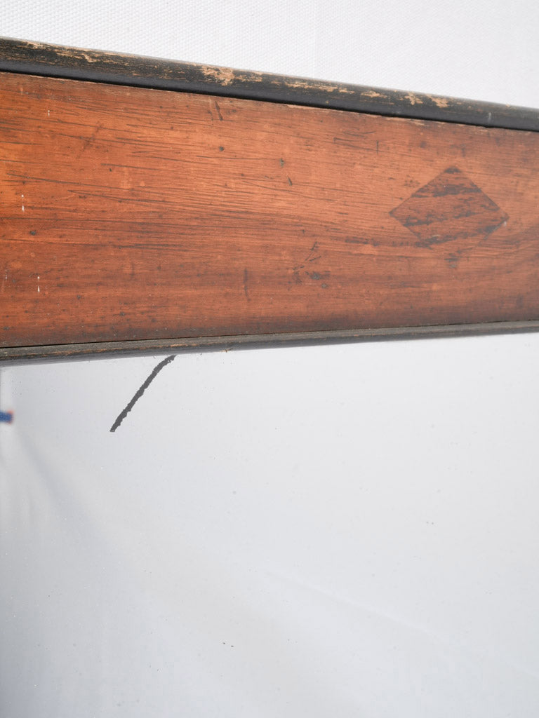 Elegant Late 19th Century Italian Walnut Marquetry Mirror - 35" x 29½"