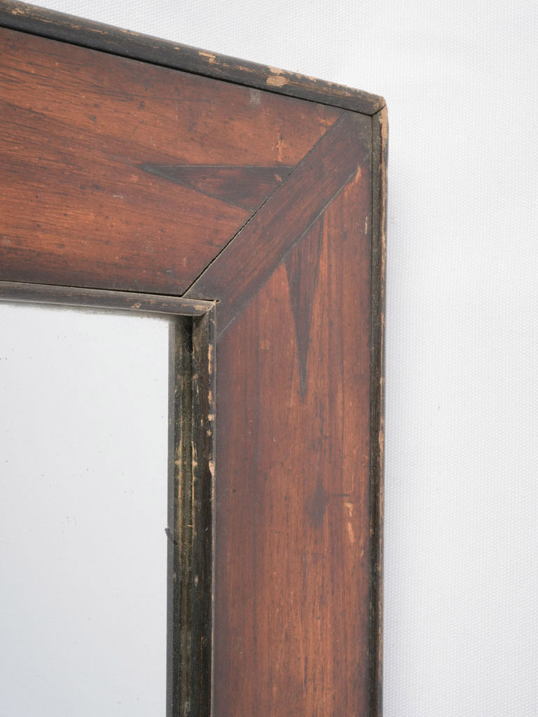Elegant Late 19th Century Italian Walnut Marquetry Mirror - 35" x 29½"