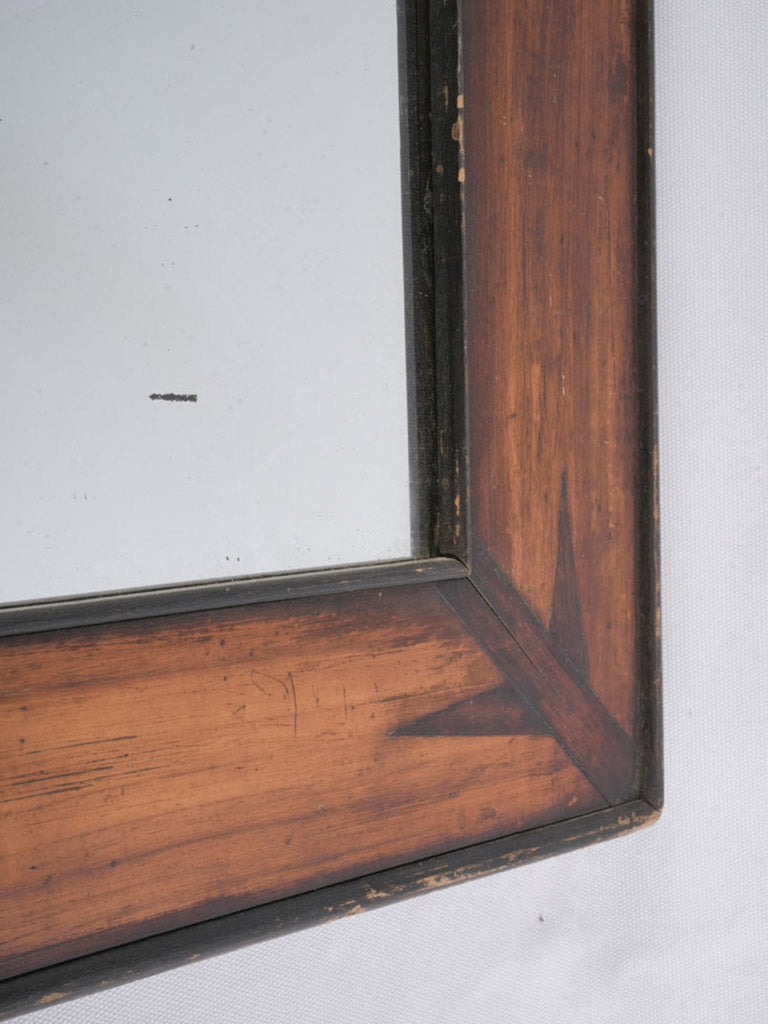 Elegant Late 19th Century Italian Walnut Marquetry Mirror - 35" x 29½"